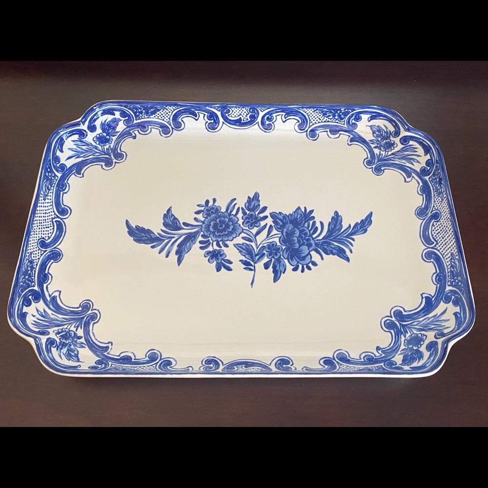 Tiffany Delft Rectangular Tray